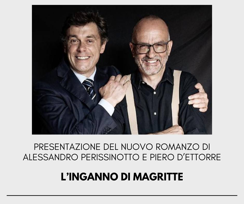 Collegno presenta ‘L’inganno di Magritte’ di Perissinotto e D’Ettorre